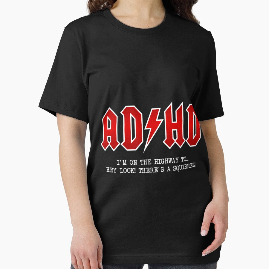 Adhd Highway To... Hey Look A Squirrel Hard Rocker Adhd by FRANAN324 T-Shirts, Hoodie, Sweatshirt | BlankRebels.com (Image 2)
