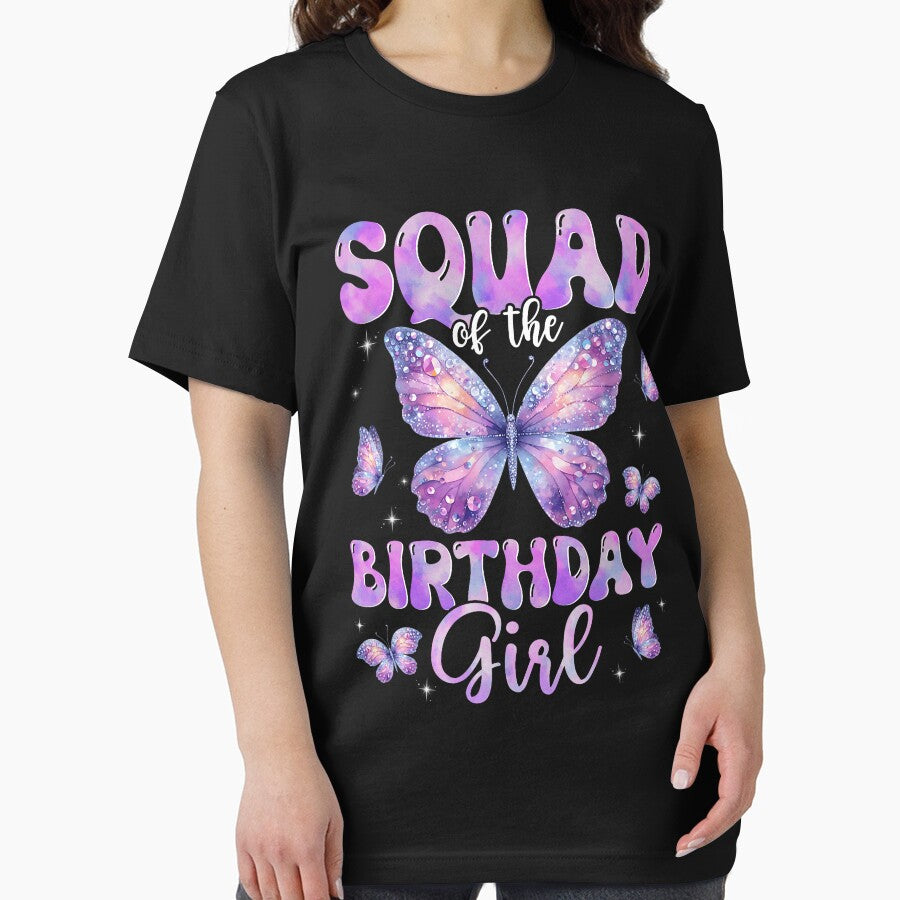 Squad Of The Birthday Girl Butterfly Family Matching by FrankBaird