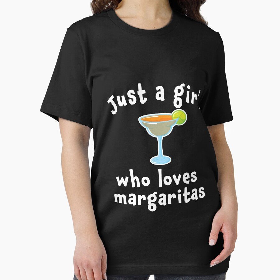 Funny Just a girl who loves margaritas gift for moms by LGamble12345 T-Shirts, Hoodie, Sweatshirt | BlankRebels.com (Image 2)