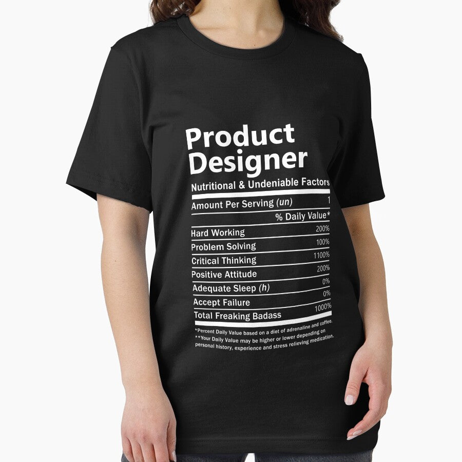 Product Designer T Shirt - Nutritional and Undeniable Factors Gift Item Tee by oslandefren