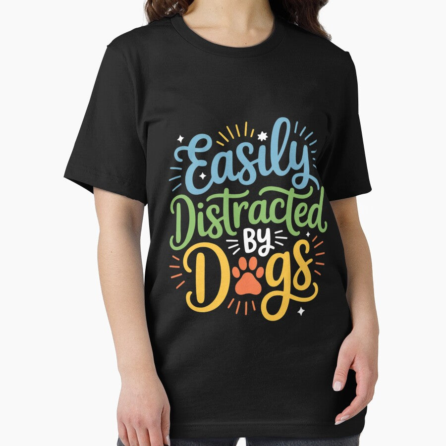 Easily Distracted By Dogs Dog Owner Puppy Lover Cute by TewonLake