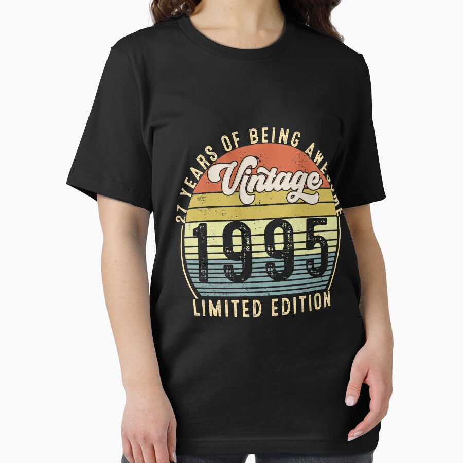 27 Year Old Gifts Vintage 1995 Limited Edition 27th Birthday by Lucius41244 T-Shirts, Hoodie, Sweatshirt (Image 2)