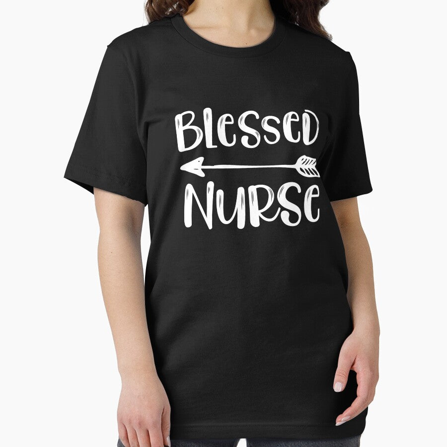 Blessed Nurse Quote Arrow Cute Love Nursing Career Saying by CreatedByHeidi T-Shirts, Hoodie, Sweatshirt (Image 2)