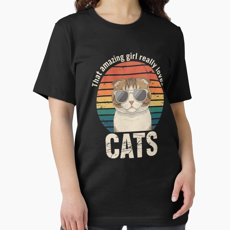 That Amazing Girl Really Loves Cats Animal Lover by CORJIDOG-ART T-Shirts, Hoodie, Sweatshirt | BlankRebels.com (Image 2)