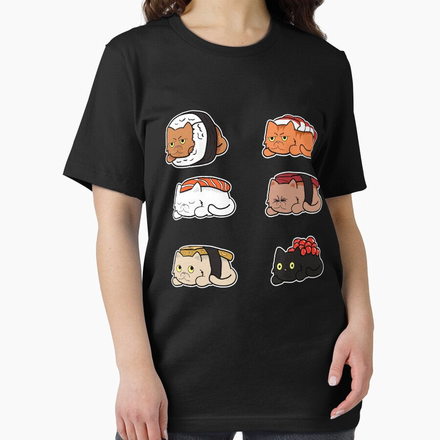 Sushi Cats Shirt Sushi Cat Rolls Funny Japanese Food Essential Kawaii by Sioox Hoodie, Sweatshirt | BlankRebels.com (Image 2)