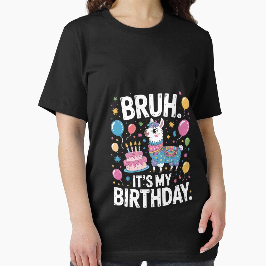 Bruh Its My Birthday Llama Pinata Boy Girl Family Party Bday 18 by MarryIsMonth T-Shirts, Hoodie, Sweatshirt (Image 2)