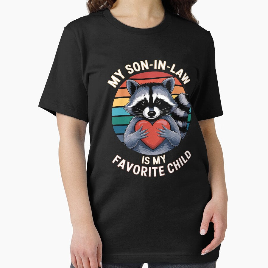 My Son In Law Is My Favorite Child Raccoon Fathers Day29 by SyntaxClaw T-Shirts, Hoodie, Sweatshirt (Image 2)