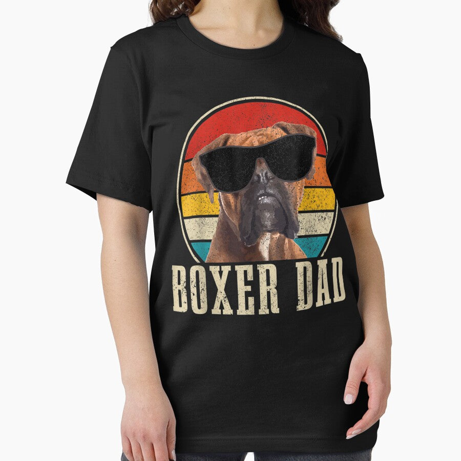 Mens Boxer Dad Vintage Funny Boxer Dog Owner by maichje T-Shirts, Hoodie, Sweatshirt | BlankRebels.com (Image 2)