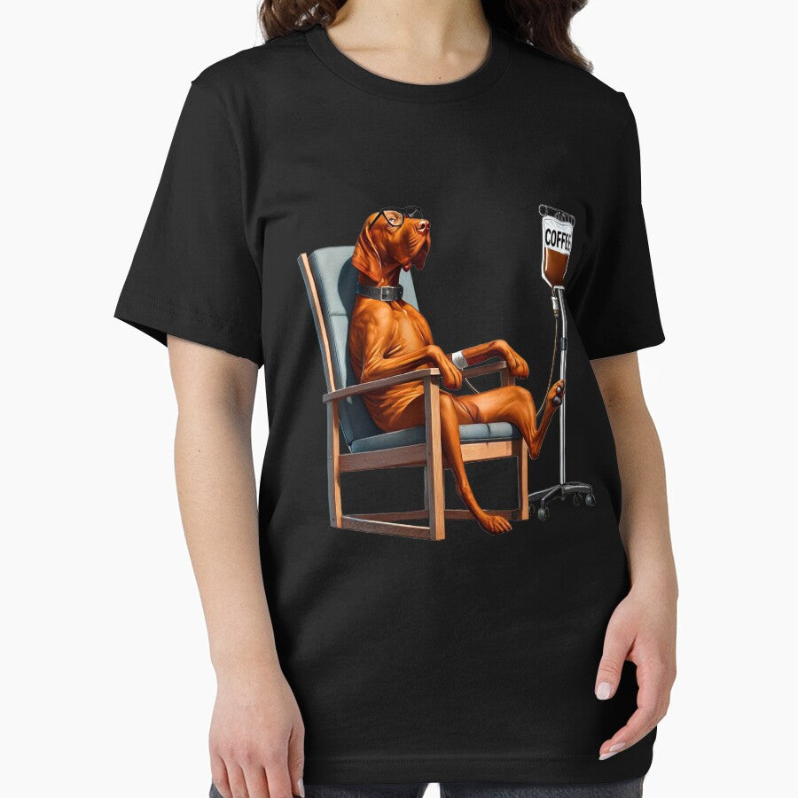 Funny Vizsla Coffee Drink Dog Lover by Kimberley King Art  King Art T-Shirts, Hoodie, Sweatshirt | BlankRebels.com (Image 2)