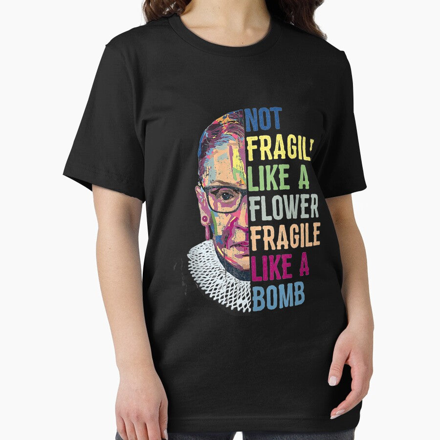 Not Fragile Like A Flower But A Bomb Ruth Ginsburg RBG Quotes by JulyDesigns