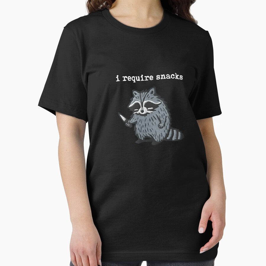 i Require Snacks Raccoon by ChestOutLoud T-Shirts, Hoodie, Sweatshirt | BlankRebels.com (Image 2)