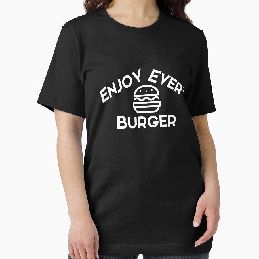Enjoy every burger white text by wiggy38 T-Shirts, Hoodie, Sweatshirt | BlankRebels.com (Image 2)
