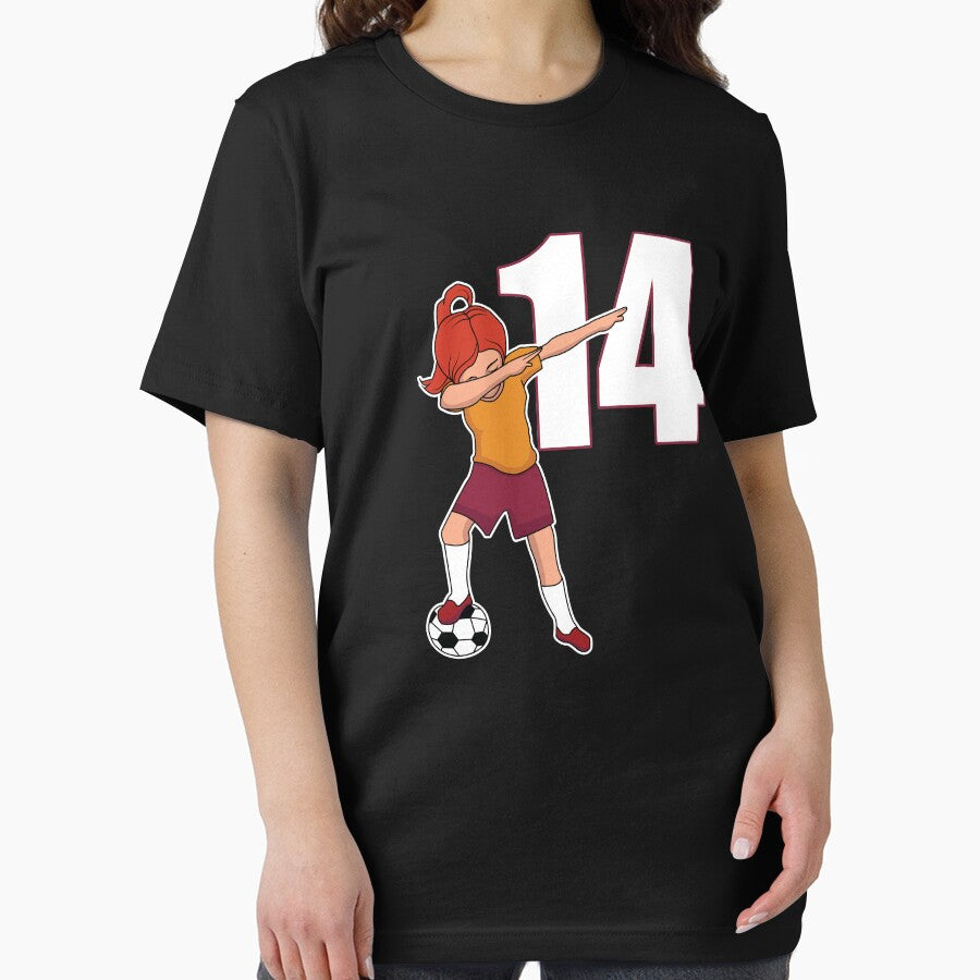Awesome Soccer Player Number 14 Soccer Athlete Athletic Sports Team by VollLaser
