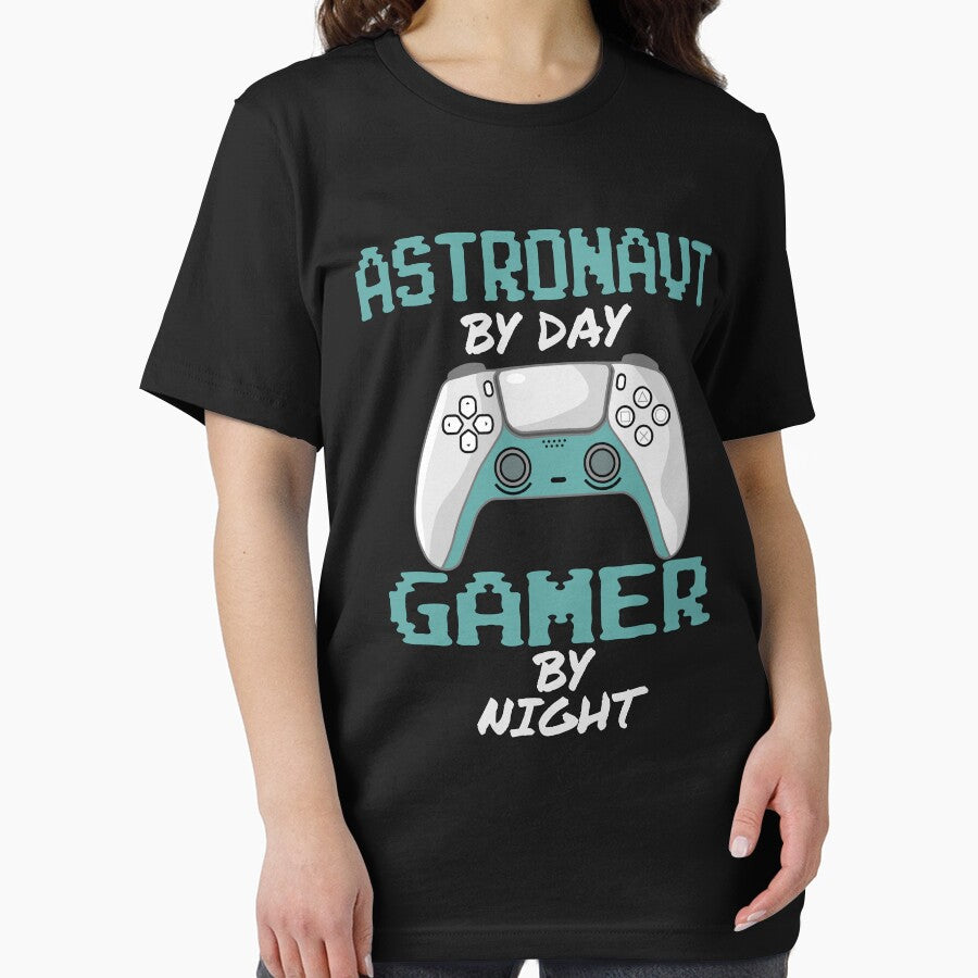 Funny Astronaut By Day Gamer By Night by LifeGoods103 T-Shirts, Hoodie, Sweatshirt | BlankRebels.com (Image 2)