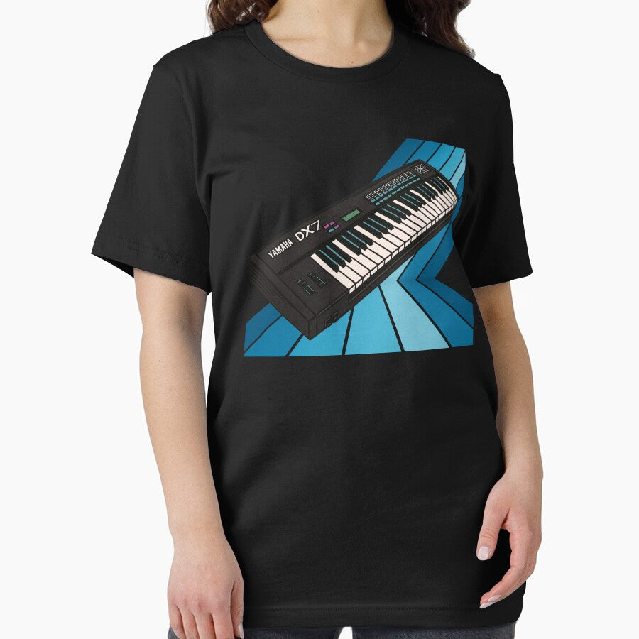 Yamaha DX7 Shirt, Vintage Synth Tee, Cool Keyboard Shirt, Synthesizer T, Unisex Softstyle by ADJ Design Shoppe... (Image 2)