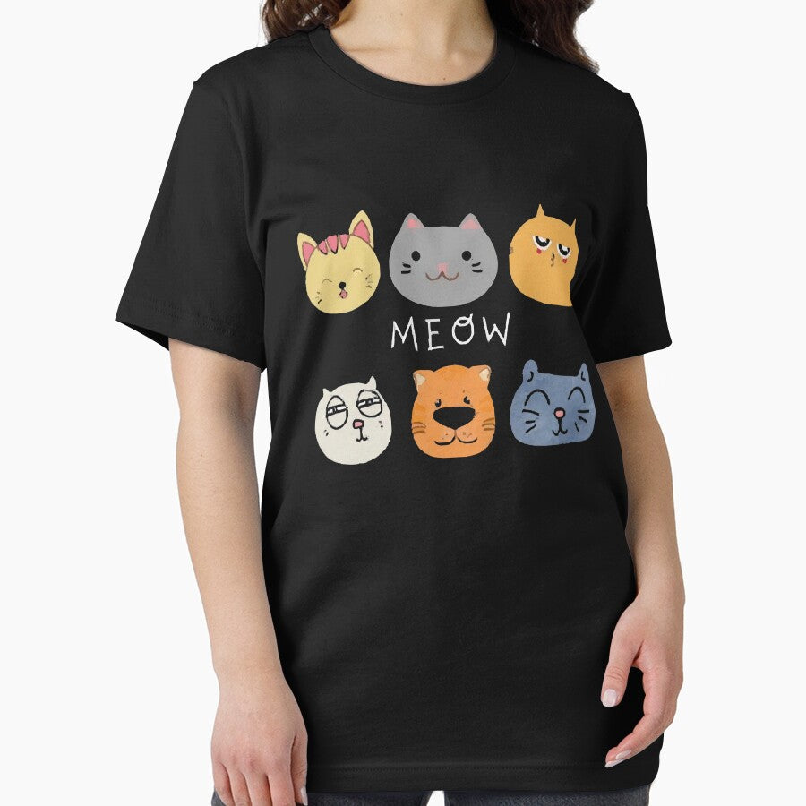 Kids T-shirt, Family Look Cute Tee, Cozy Tshirt,  Funny Cats Special Gifts, Meow Cats Hoodie Family Look Tee... (Image 2)