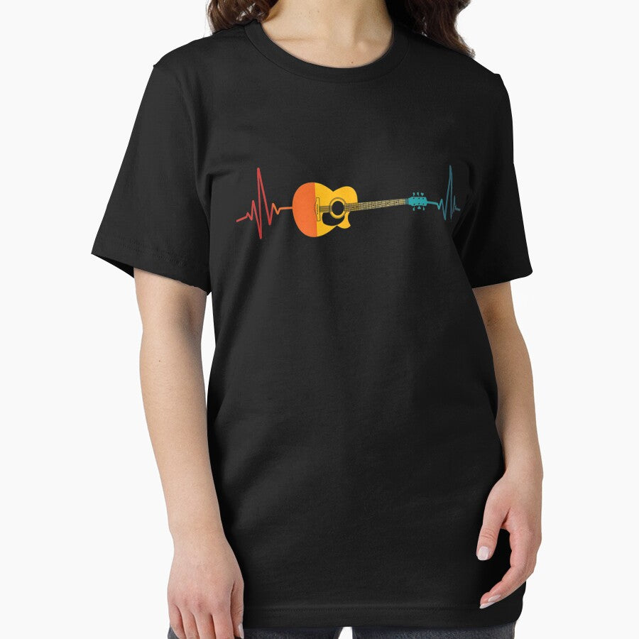 Guitarist Heartbeat Musician Guitar Player Colorful Guitar by zacben T-Shirts, Hoodie, Sweatshirt | BlankRebels.com (Image 2)