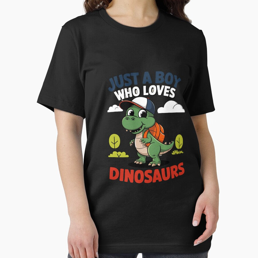 Just A Boy Who Loves Dinosaurs Boys Dinosaurs by MarkLeedsArt T-Shirts, Hoodie, Sweatshirt | BlankRebels.com (Image 2)