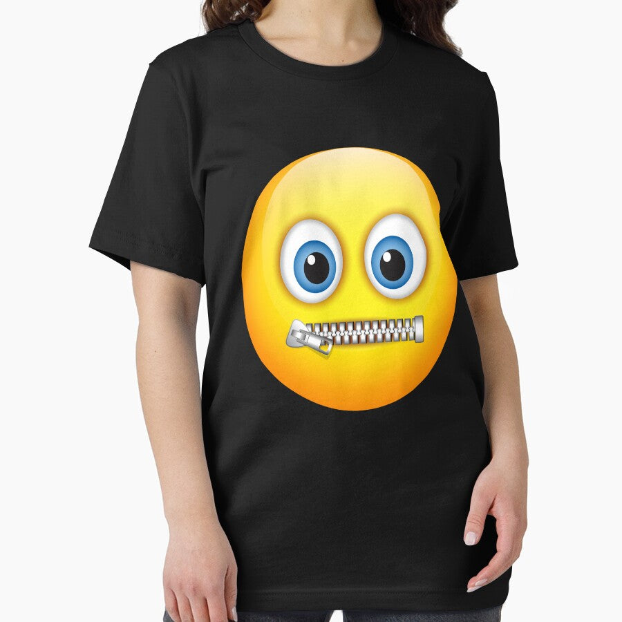 Zipper Mouth Face Emoji Costume Halloween by DNW-art T-Shirts, Hoodie, Sweatshirt | BlankRebels.com (Image 2)