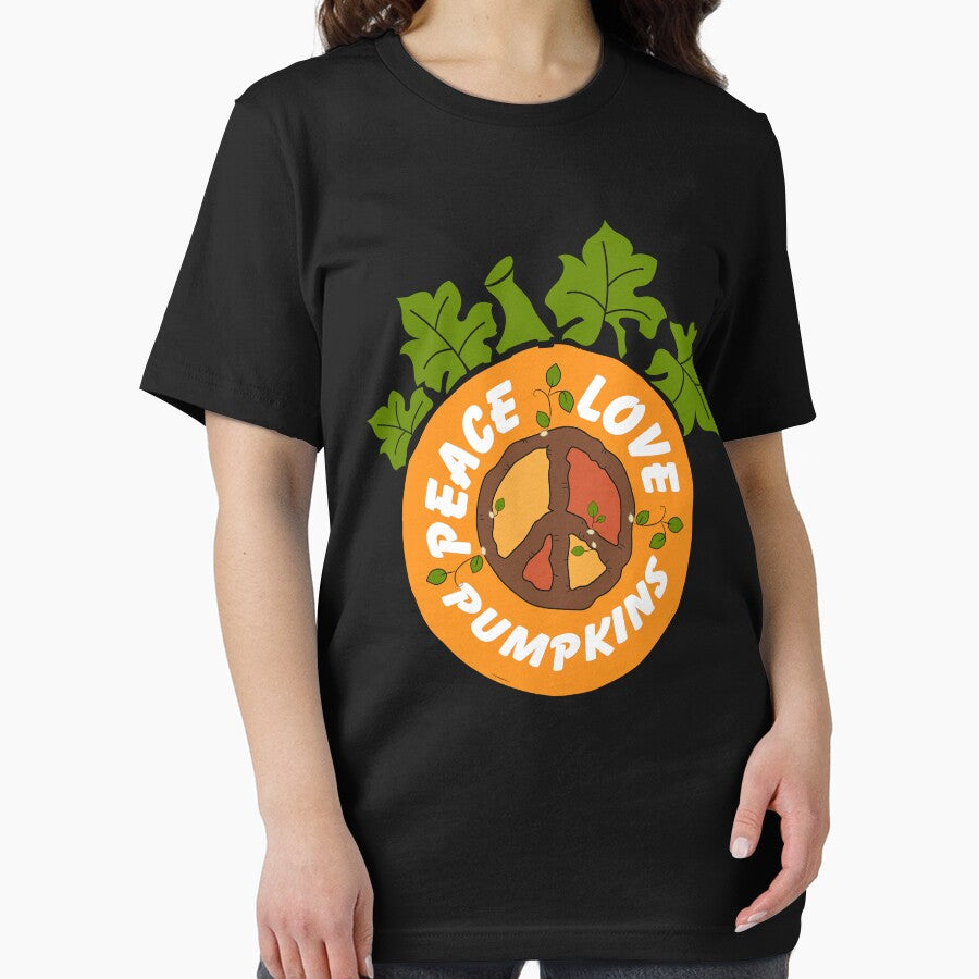 Peace Love Pumpkins Funny Peace Love Halloween by DNW-art T-Shirts, Hoodie, Sweatshirt | BlankRebels.com (Image 2)