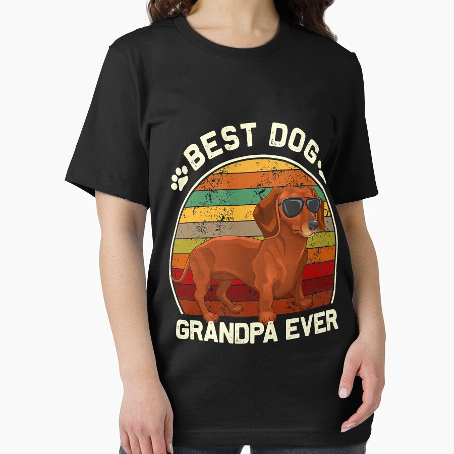Best Dog Grandpa Ever Dachshund Funny Father's Day by IanSummer53 T-Shirts, Hoodie, Sweatshirt | BlankRebels.com (Image 2)