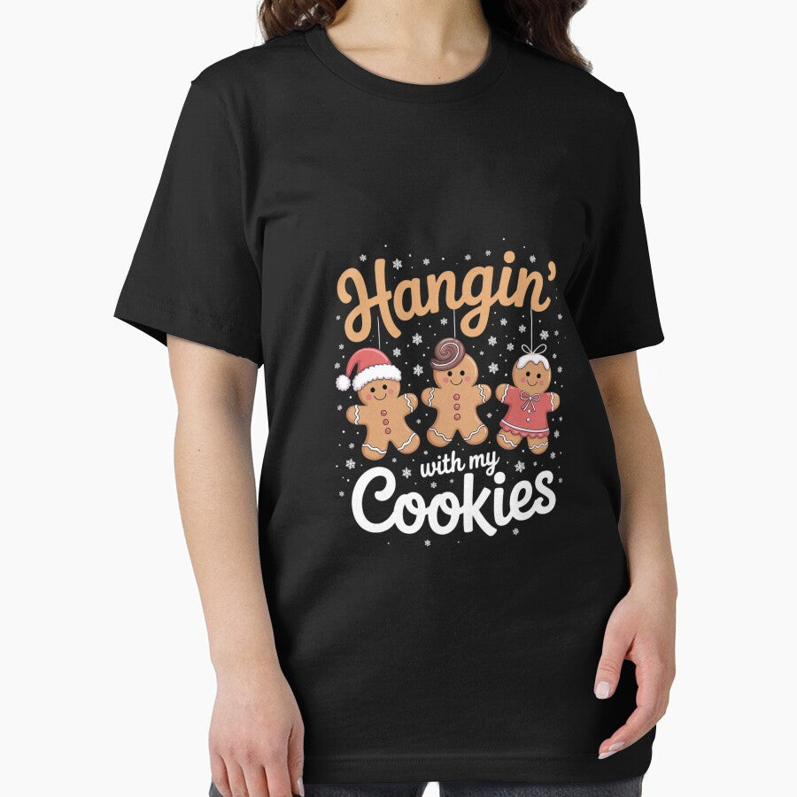 Hangin With My Cookies Gingerbread Women Christmas Teacher by MarkLeedsArt T-Shirts, Hoodie, Sweatshirt (Image 2)