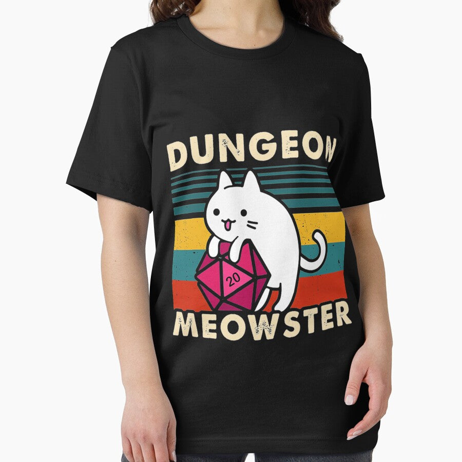 Dungeon Meowster Funny DnD Tabletop Gamer Cat D20 by khangiay2711