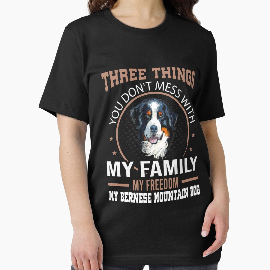 Three Things Don't Mess With Bernese Mountain dog by Ibu83 T-Shirts, Hoodie, Sweatshirt | BlankRebels.com (Image 2)