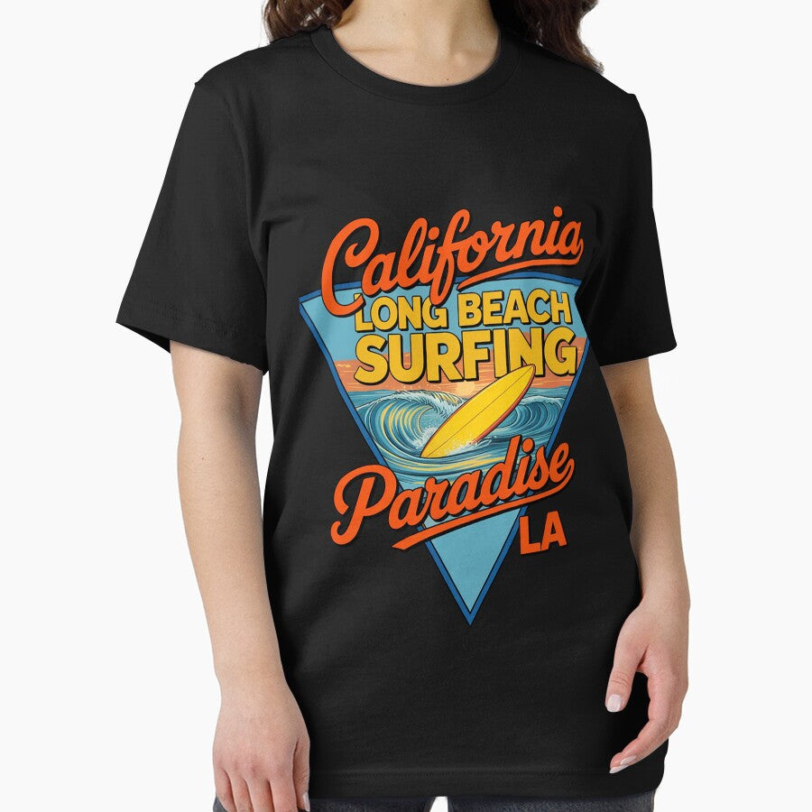 California Long Beach Surfing Paradise LA Surfboard T-Shirts, Hoodie, Sweatshirt