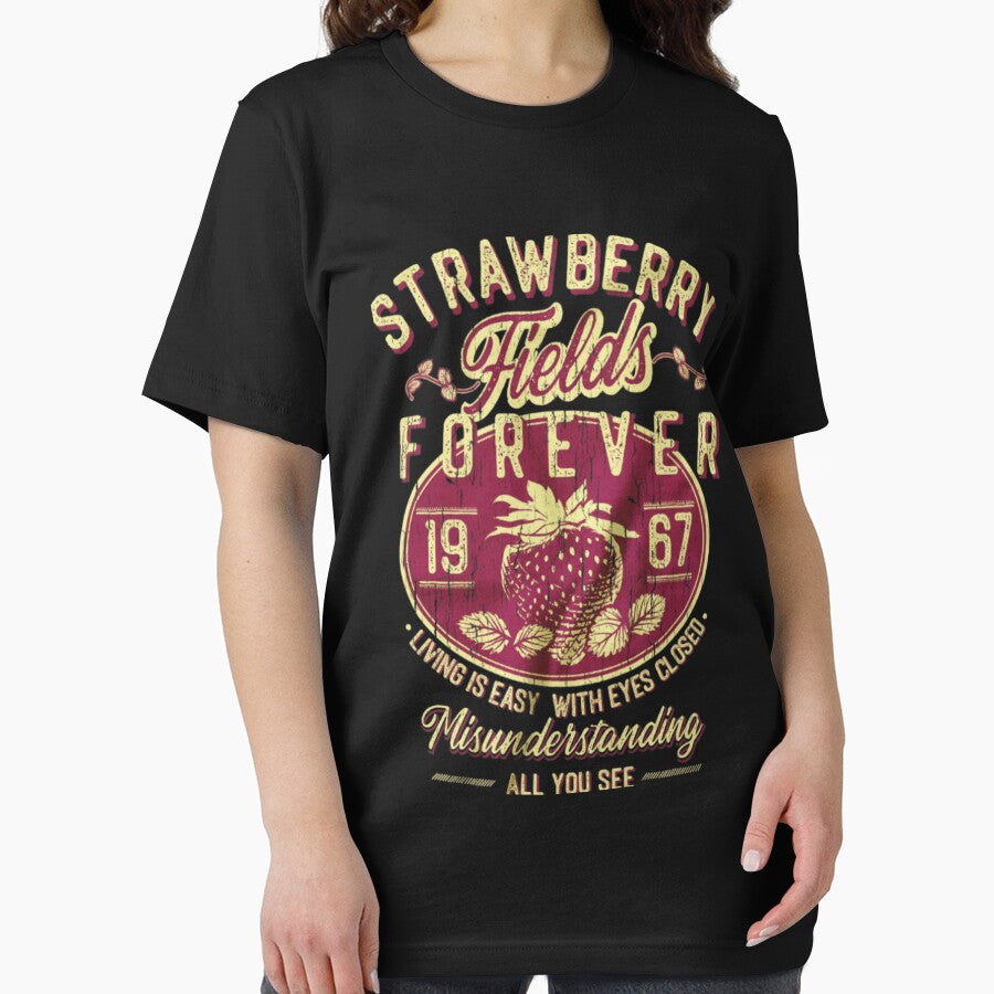 Beatles Shirt Women, Strawberry Fields Forever ., Beatles ., Beatles Tshirt, Lennon Shir by buresdjmonot... (Image 2)