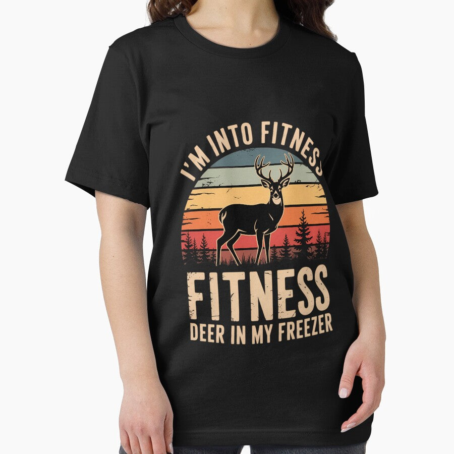 Funny I'm Into Fitness Fit'Ness Deer In My Freezer Season by Morphologiona