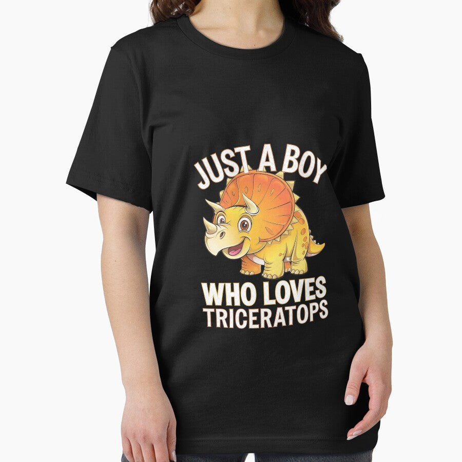 Just A Boy Who Loves Triceratops  Dinosaur Lover Squad by AquaKiev T-Shirts, Hoodie, Sweatshirt | BlankRebels.com (Image 2)