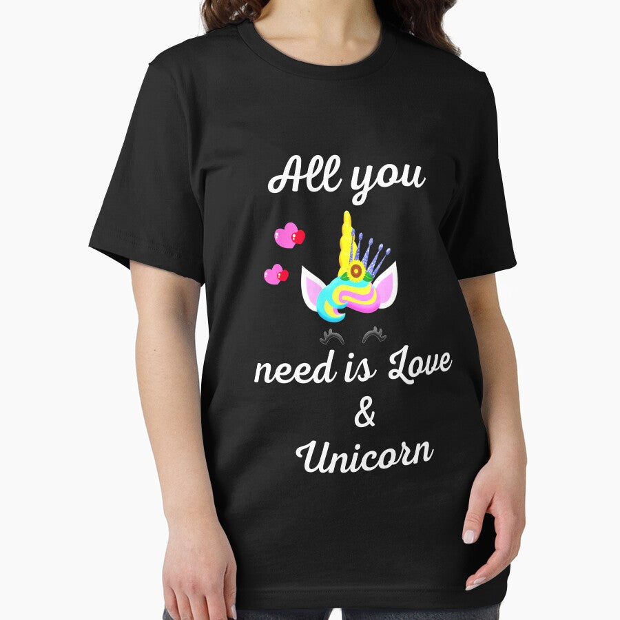 Valentine Unicorn & Love Tshirt by SKTEESIGN Hoodie, Sweatshirt | BlankRebels.com (Image 2)