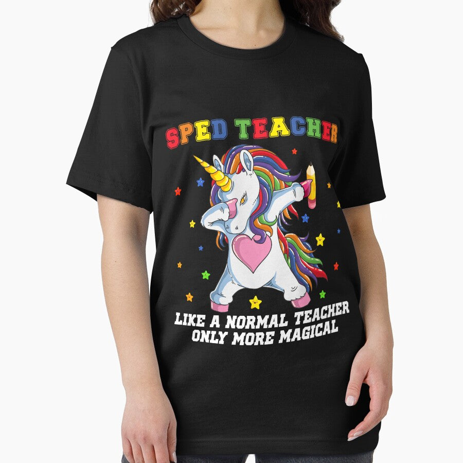 Special Education Teacher Dabbing Unicorn Back To School by moonligh1996 T-Shirts, Hoodie, Sweatshirt (Image 2)