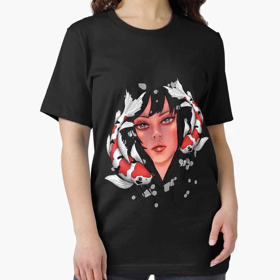 Girl With Koi by TatuErkko T-Shirts, Hoodie, Sweatshirt | BlankRebels.com (Image 2)