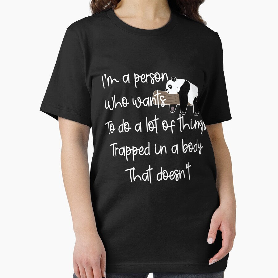 Funny Lazy Panda: I'm A Person Who Wants To Do A Lot Of Things, Lazy Panda Quote by AMINE  ★★★★★