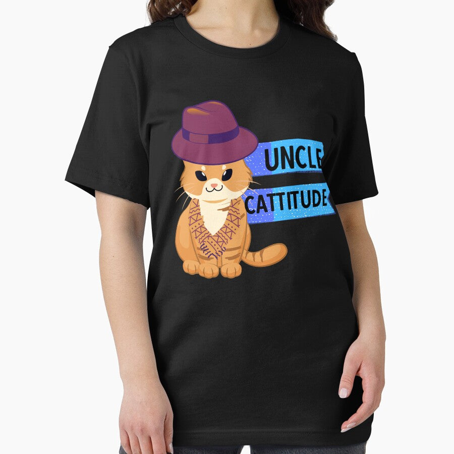 UNCLE CATTITUDE - Funny Cat Pictures with cat sayings and captions by FunnyCatsFam T-Shirts, Hoodie, Sweatshirt (Image 2)