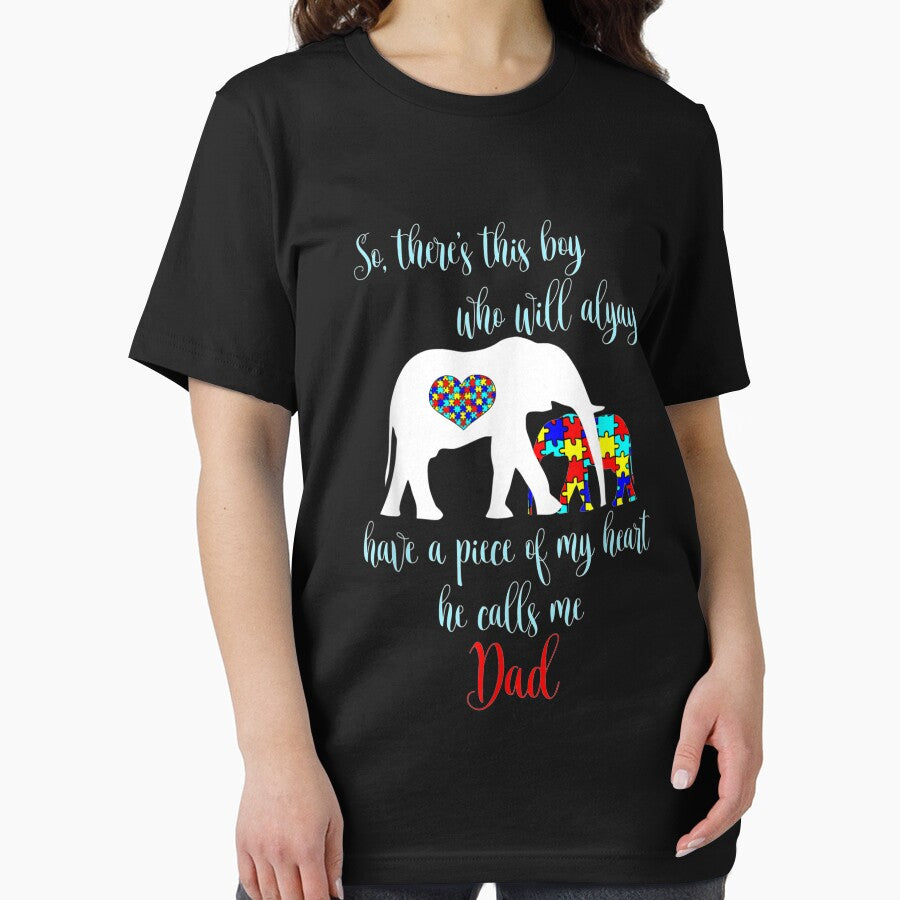 So There's This Boy Calls Me Dad Autism Father by idabry T-Shirts, Hoodie, Sweatshirt | BlankRebels.com (Image 2)