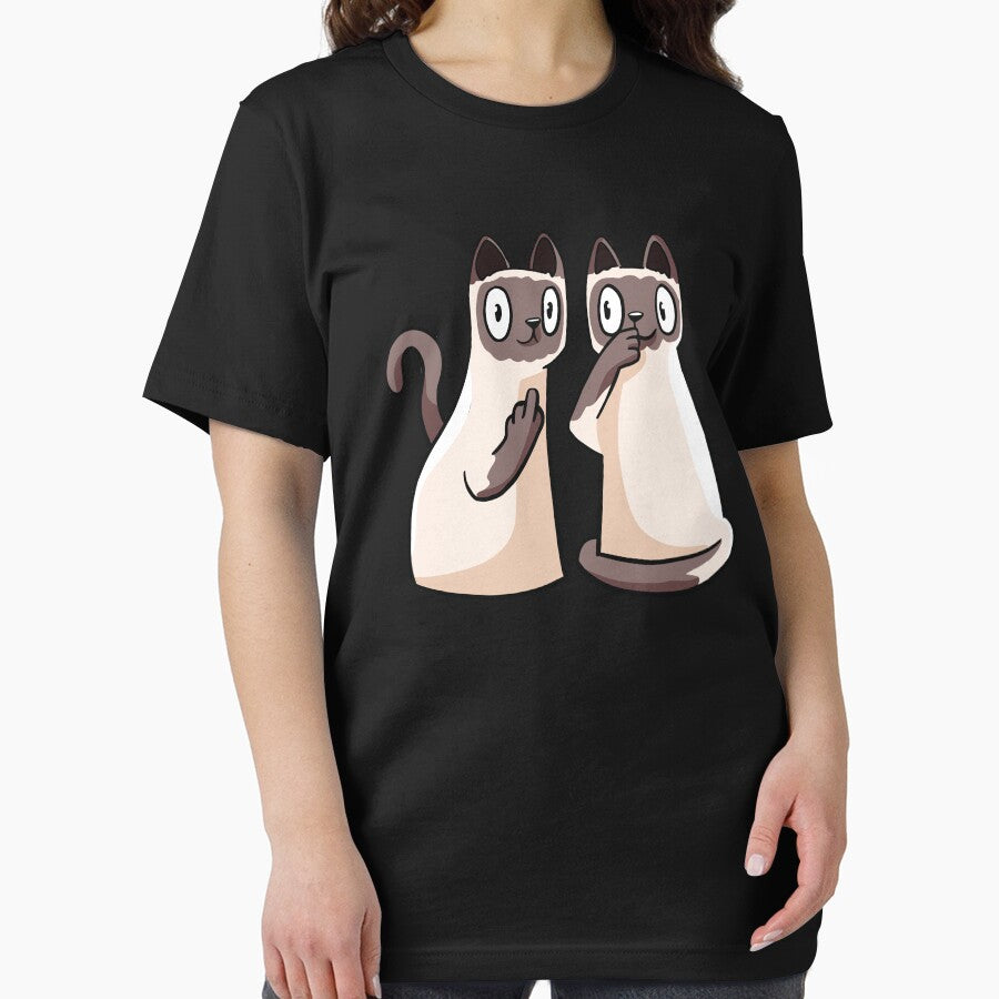 SIAMESE CATS T-SHIRT  T-SHIRT SWEATER HOODIE CREWNECK GESCHENK GEBURTSTAG by Timcito