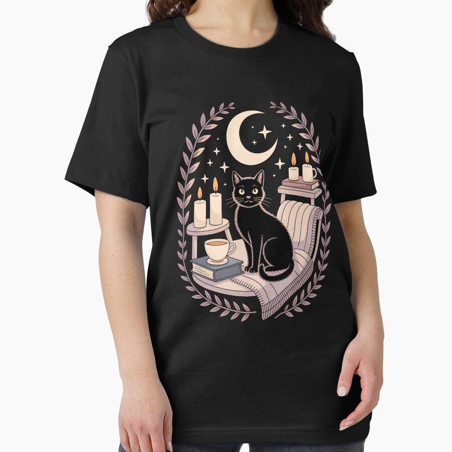 Soft Goth Cozy Cat Moonlight Sanctuary by MooonTees T-Shirts, Hoodie, Sweatshirt | BlankRebels.com (Image 2)