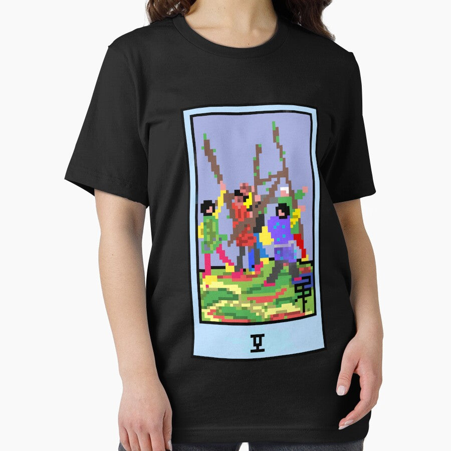 Wait Is This Pixel Art Tarot? Black Minor Arcana 'Five Wands' ( Stickers Other Accessories) T-Shirts, Hoodie, Sweatshirt