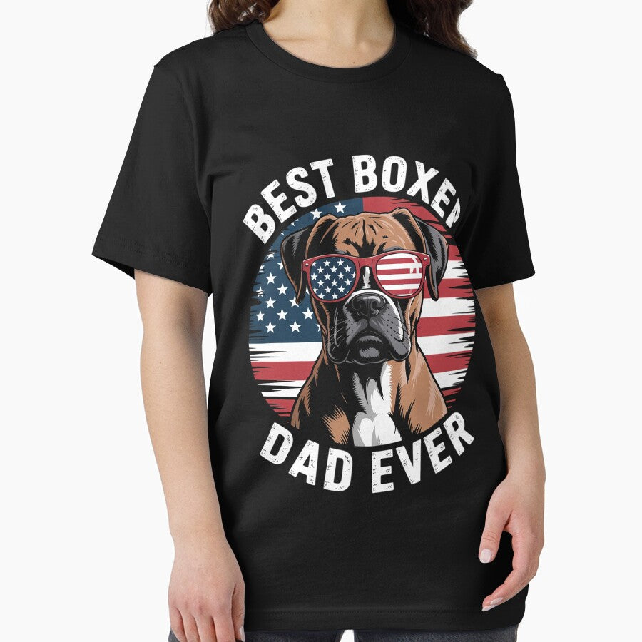 Best Boxer Dad Ever Dog Lover American Flag Gift Men by Viepenny T-Shirts, Hoodie, Sweatshirt | BlankRebels.com (Image 2)