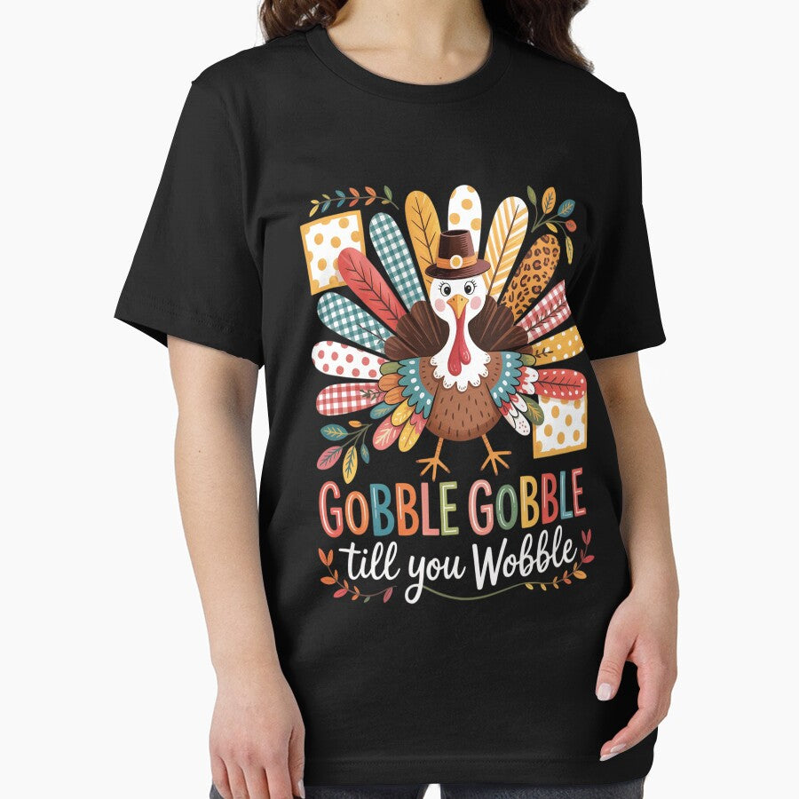 Gobble Gobble Till You Wobble Turkey Thanksgiving Thankful by Shannon Bosley T-Shirts, Hoodie, Sweatshirt (Image 2)