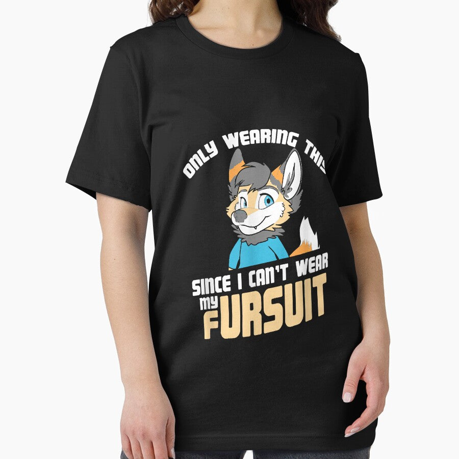 Only Wearing This Since I Can't Wear My Fursuit - Cute OwO T-Shirt by Lukifo-Tender Hoodie, Sweatshirt (Image 2)