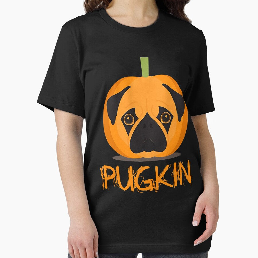 Pug Pumpkin PugKin Funny Pug Dog Lover Halloween by DNW-art T-Shirts, Hoodie, Sweatshirt | BlankRebels.com (Image 2)