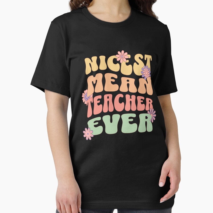 Nicest Mean Teacher Ever Funny Groovy by SaaStudios