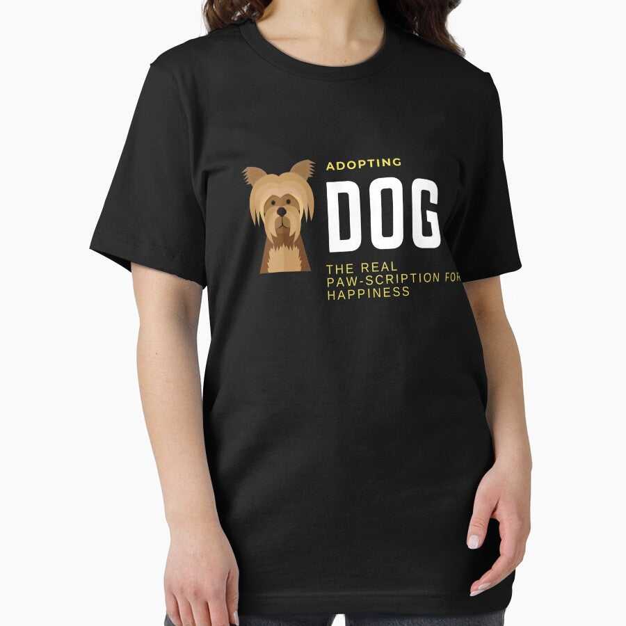 Adopting dog- The real paw-scription for happiness Pet t-shirt by t-shirtastic Hoodie, Sweatshirt | BlankRebels.com (Image 2)