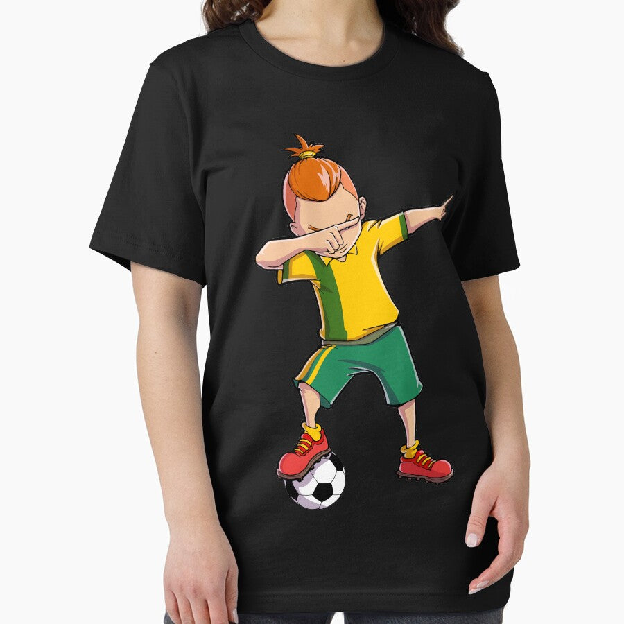 Dabbing Soccer T shirt for Boys Dab Dance Funny Football Tee by LiqueGifts