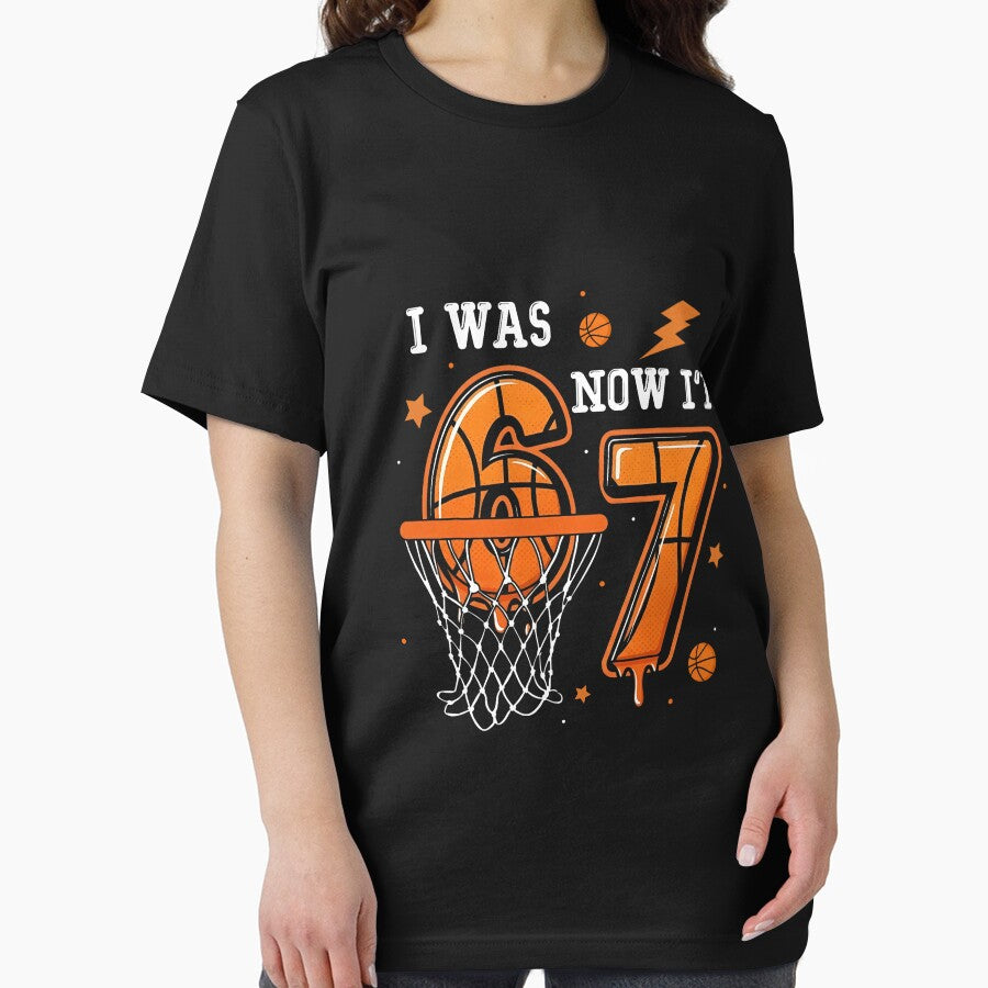 I was 6 Now I'm 7 Birthday Boy Basketball Funny 6 7 Meme Kid by ArleneRowe T-Shirts, Hoodie, Sweatshirt (Image 2)