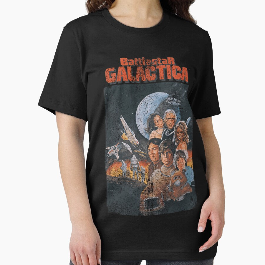 Vintage-Distressed-Battlestar-Galactica by gashvrvolck T-Shirts, Hoodie, Sweatshirt | BlankRebels.com (Image 2)